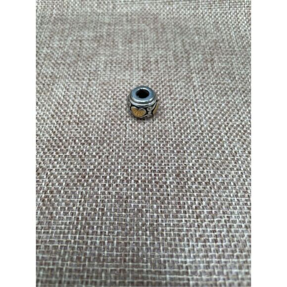 Brighton Heart Bead Charm Spacer Rope Silver Gold - Picture 1 of 4